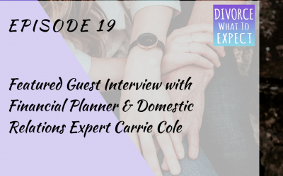 Ep 19: Featured Guest Interview with Financial Planner & Domestic Relations Expert Carrie Cole